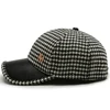 FS Black Brown Houndstooth Baseball Cap For Men Women Autumn Winter Retro British Style Plaid Trucker Caps Gorras Para Hombre ► Photo 3/6