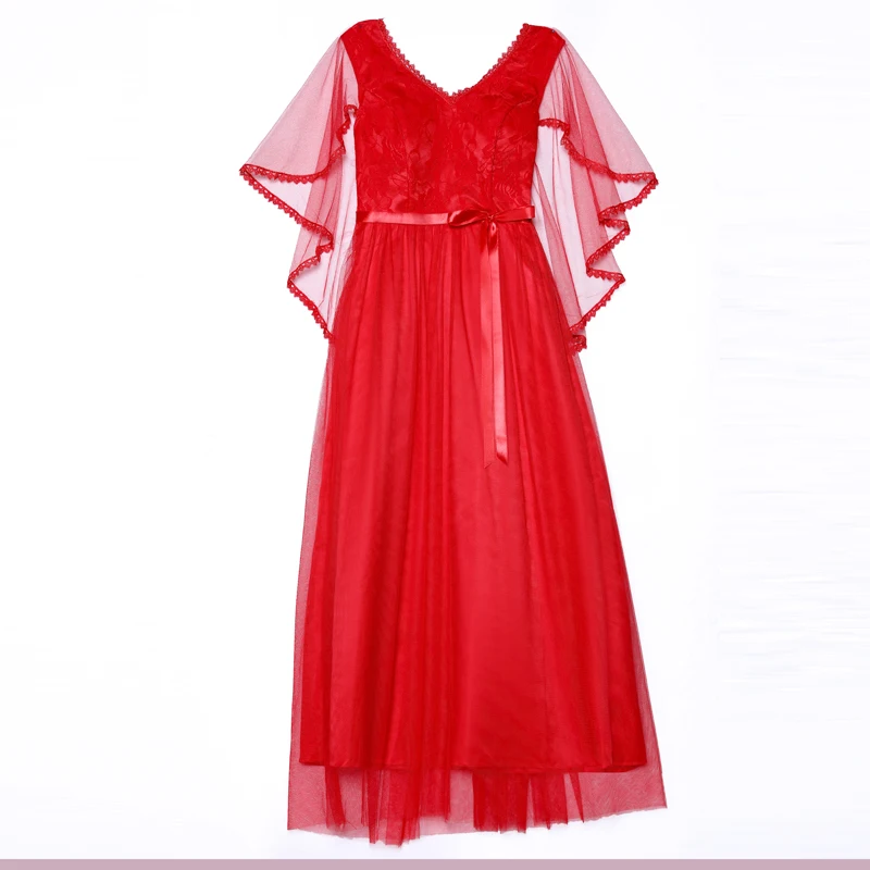 ТРАПЕЦИЕВИДНОЕ длинное Тюлевое красное Элегантные платья невесты Vestido Azul Marino
