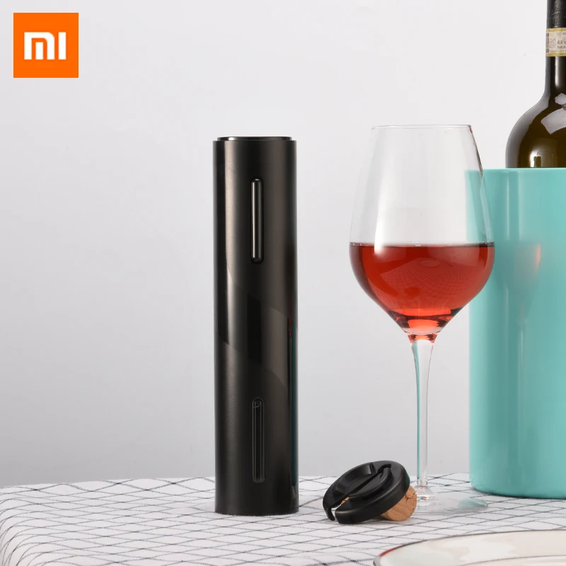 

Xiaomi Mijia USB Rechargeable Electric Wine Bottle Opener With Corkscrew Foil Cutter Set Automatic Bottle Opener For Smart Home
