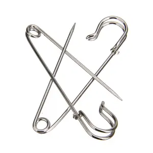 NEW METAL SAFETY PINS SILVER SEWING COSTUME CRAFT DRESS MAKING TOP QUALITY