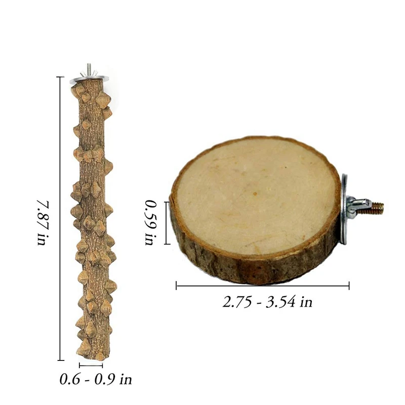 Натуральное дерево попугай Набор для окуней, Жердочки клетки для птиц, птица, Жердочки для попугаев, кокатиел окунь, шлифовальный стержень круглые деревянные Pl