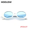 2pcs/lot Clout Goggle Kurt Cobain Sunglasses Men Women Vintage Oval Round Sun glasses Fashion Ladies UV400 Eyewear Gafas De Sol ► Photo 2/6