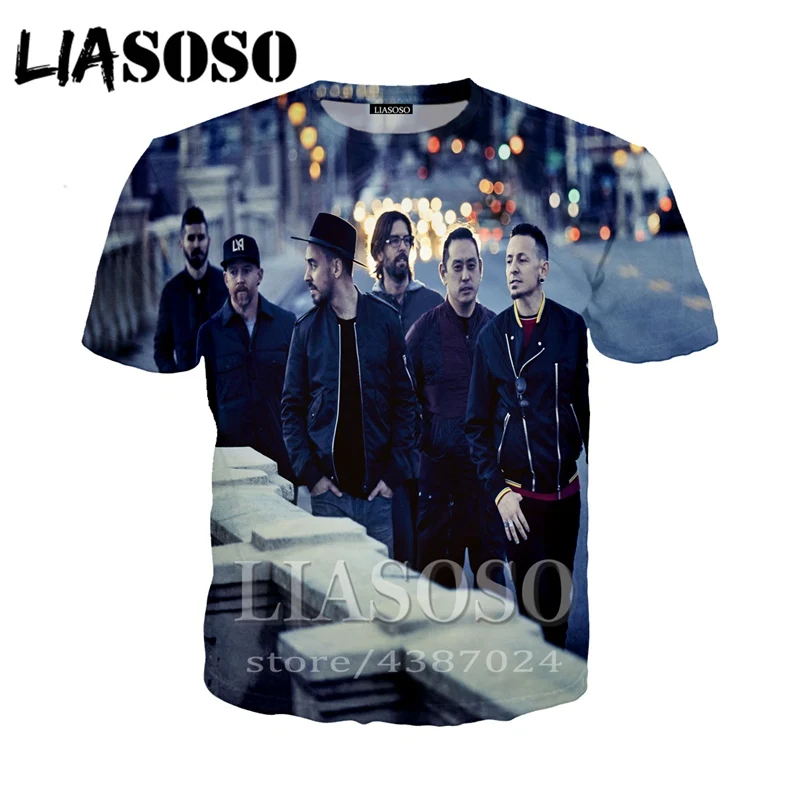 Linkin Park T-Shirt casual Short Sleeves Men Women cool t shirt 3D Printed Funny Harajuku t-shirt Tops Tees Shirt streetwear