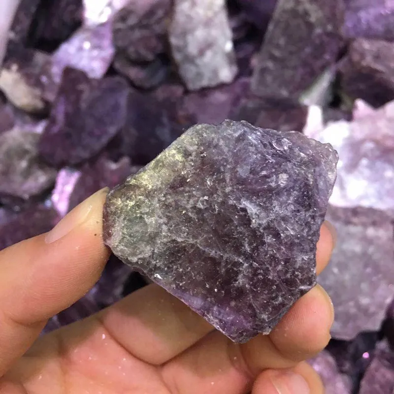 

Natural Purple Mica rough slice raw stones quartz mineral crystals healing gemstones reiki decoration