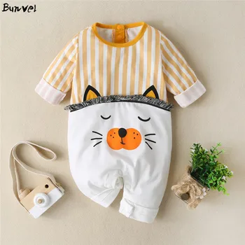 

bunvel Infant Baby Girls Boys Clothes Playsuit Rompers Cartoon Dog Elephant Pattern Newborn Baby Girls Boys Jumpsuit Jumpers