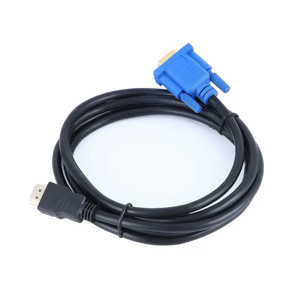 1 8/3 метра HDMI к VGA Кабель 15Pin адаптер папа видео 1024x768 p Высокое разрешение супер