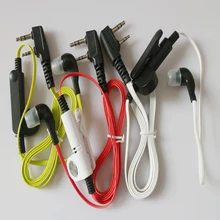 10 шт. 2 Pin наушники-вкладыши Наушники Динамик гарнитуры зажим для Kenwood двухсторонняя радиоустановка TK-2100 TK-2101 TK-2102 TK-2107 TK-2118 TK-2160