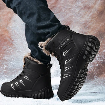 

Motorcycle Boots Waterproof PU Men Winter Shoes Moto Boots Leather Motorcycle Shoes Motorbike Biker Riding Boots Ankle Shoes