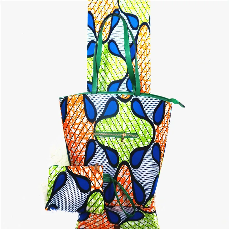 

2019 Latest Designer african wax bag African Print and Purse/african wax with bags/african fabrics
