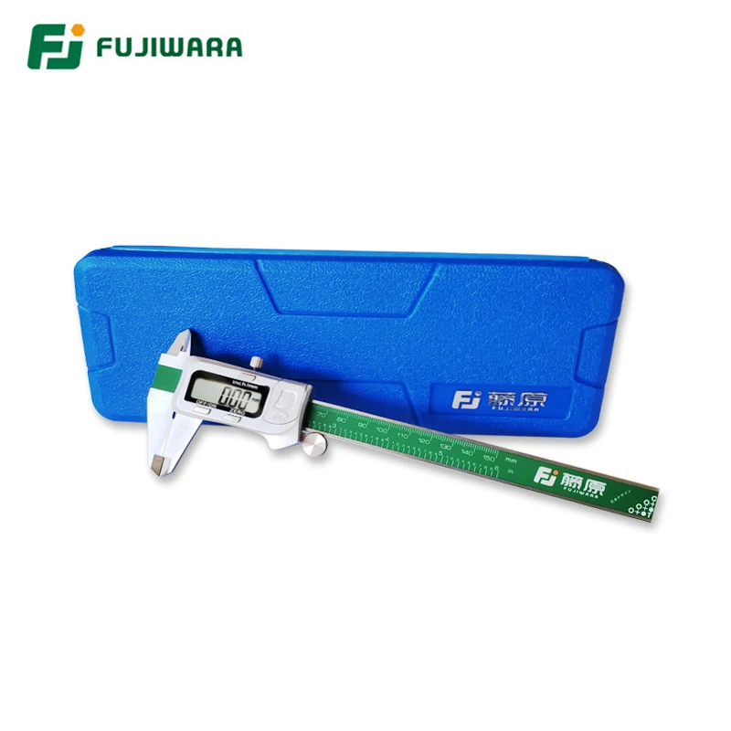 Цифровой дисплей FUJIWARA IP54 штангенциркуль из нержавеющей стали 0 150 мм/дюйм ЖК Электронный