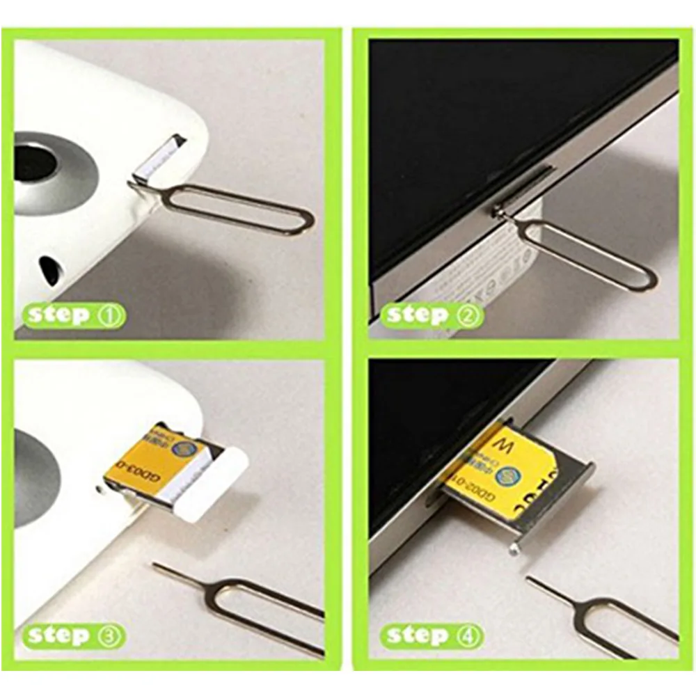 10 Pcs Sim Card Tray Removal Holder Eject Pin Key Tool Adapter For Iphone 7 plus Samsung Xiaomi The Sims 4 stainless Accessories (6)