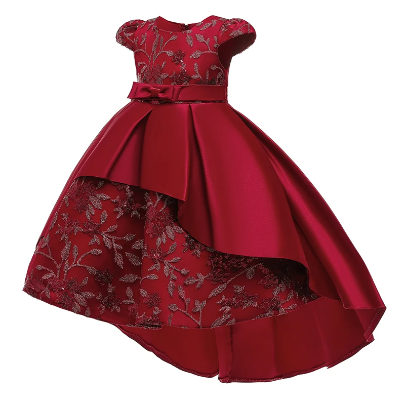 Elegante Kinder Prinzessin Kleid Für Mädchen Kinder Geburtstag Party Kleider Gestickte Blumen Mädchen Hochzeit Formale Abend Vestidos – Detail 9