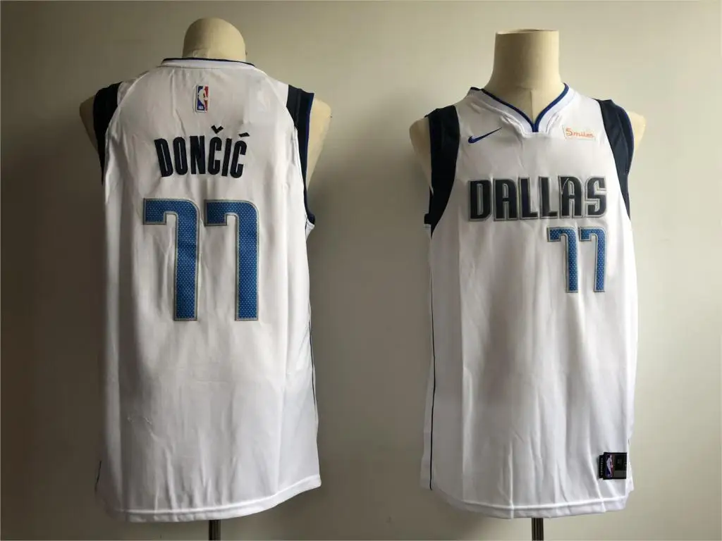 for men dal A+++ Качественная мужская одежда для взрослых#41 Dirk Nowitzki 77 Luka Doncic Jersey Dallas - Цвет: for men