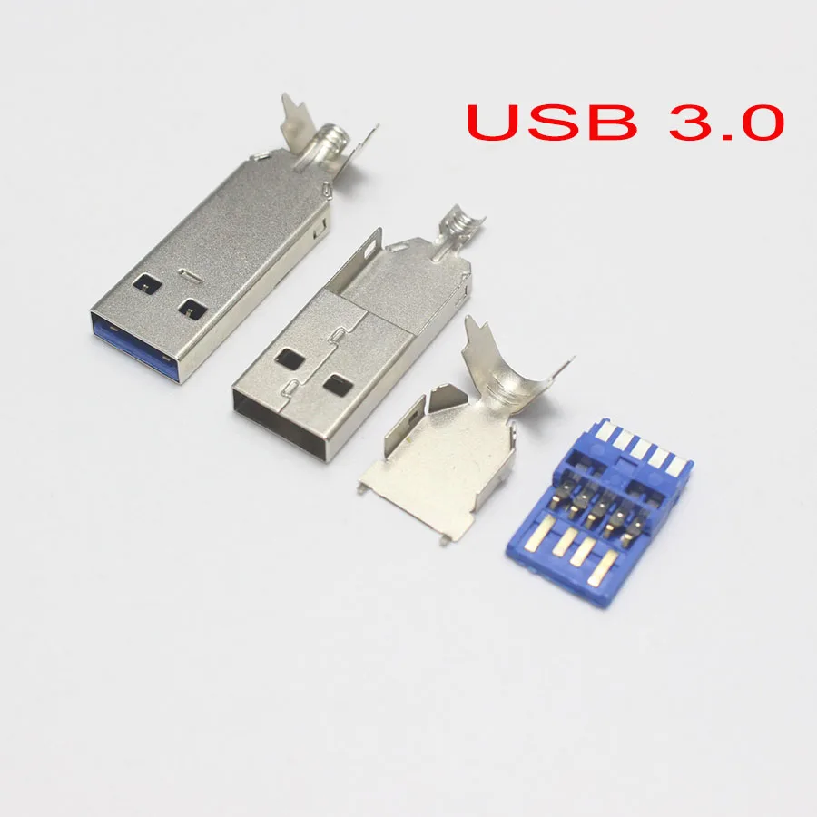 5 комплектов USB 2 0 Тип A штекер типа позолоченные или никелированные разъемы usb