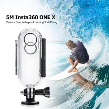 

Underwater Surfing Waterproof Shell Protector Handheld Gimbal Cover Case Toughened Glass and PC Practical for Insta360 One Camer