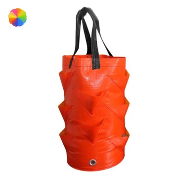 

3 Gallons Multi-mouth Strawberry Planting Growing Bag Container Bags Grow Planter Pouch Root Bonsai Plant Pot Garden SuppliesCY