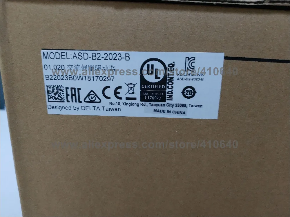 Delta 2000 W Серводвигатель ASD-B2-B подходит для серводвигателя ECMA-C21020RS подлинное качество лучшее послепродажное обслуживание