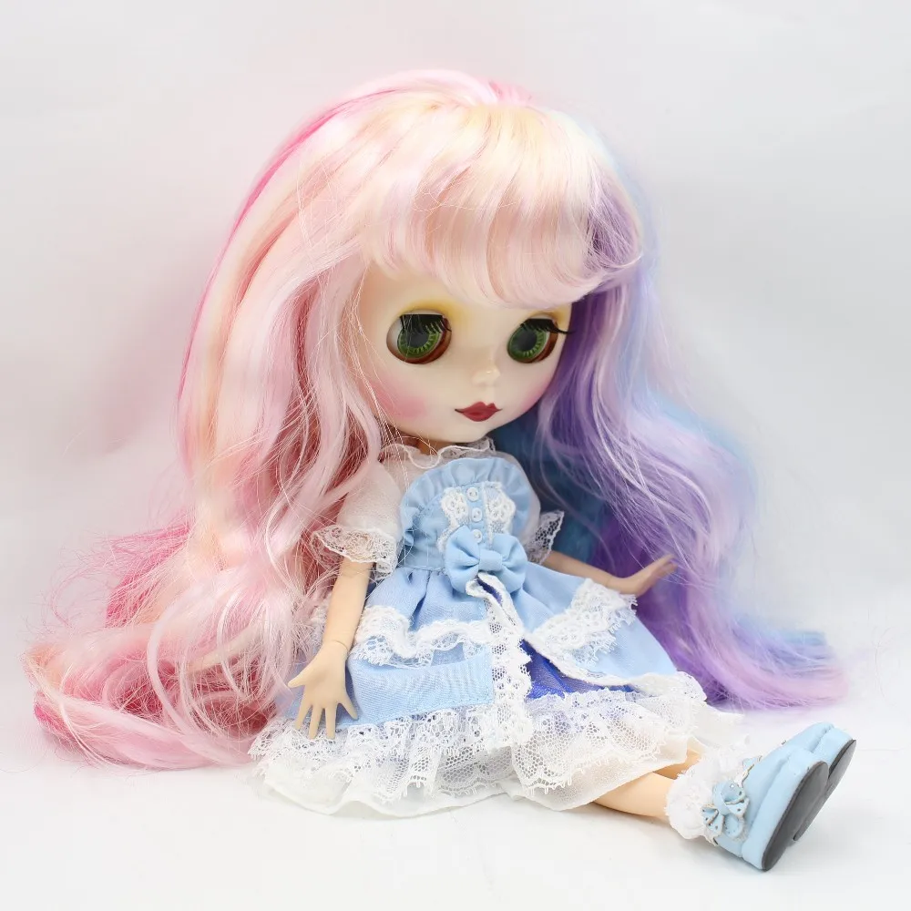 Blyth кукла ледяное соединение боди платье конфеты Милая мед розовый фантазия синий