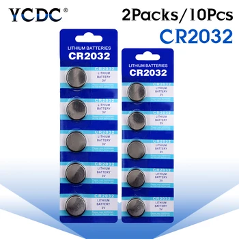 

10pcs/lot CR2032 3V Lithium Battery For Watch Remote Control Calculator CR2032 2032 5004LC ECR2032 Button Cell Coin Batteries