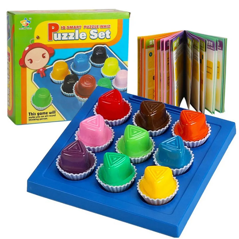 

2020 Baby Children Nine-color Positioning Game Board Early Education Desktop Baby Kids Learning Educational Toys