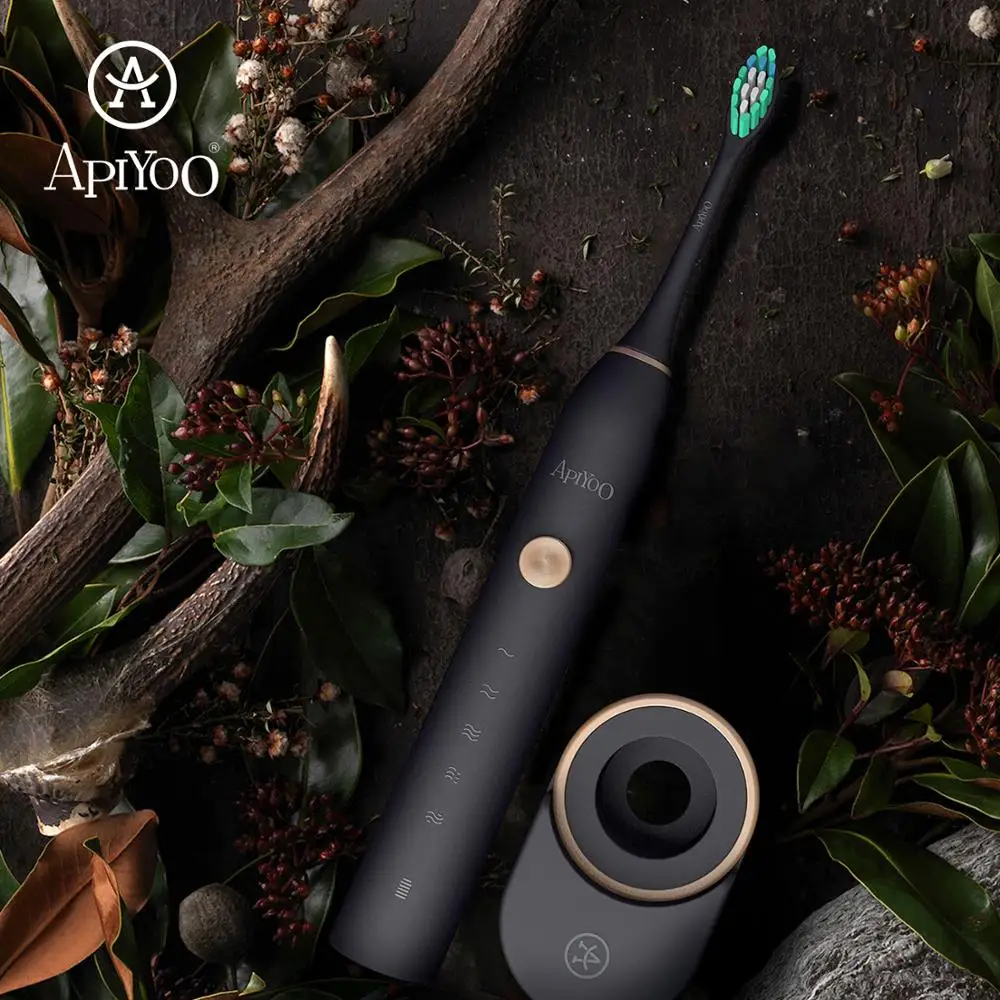 P7 Rechargeable Apiyoo Electric Toothbrush Sonic Toothbrush 5 Mode Adult Timer IPX7 Waterproof Automatic Ultrasonic Brush P7 Rechargeable Apiyoo Electric Toothbrush Sonic Toothbrush 5 Mode Adult Timer IPX7 Waterproof Automatic Ultrasonic Brush