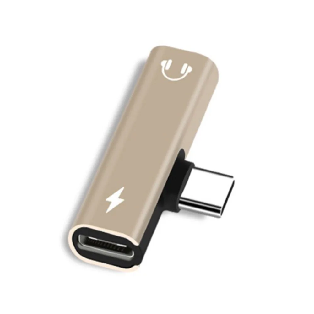 US $115.20 100pcsLot 2 In 1 Mini Type C To Aux Adapter Type C To 35mm Jack Earphone Cable Usb C Aux Charging Adapter For Huawei Samsung