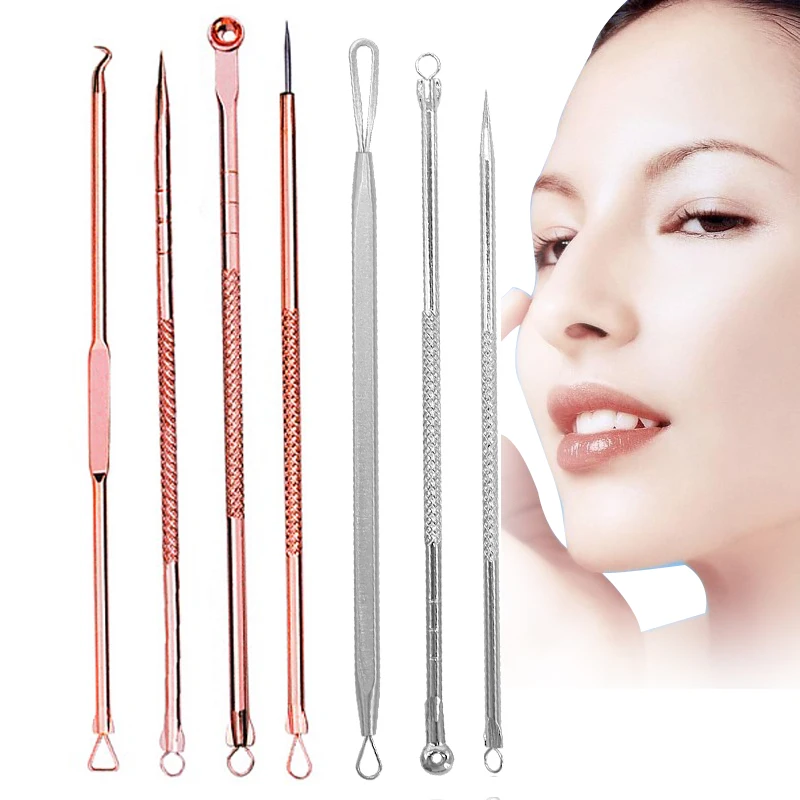 EFERO Blackhead Comedone Pimple Acne Extractor Remover Tool Set Blackheads Pimples Remover Tool