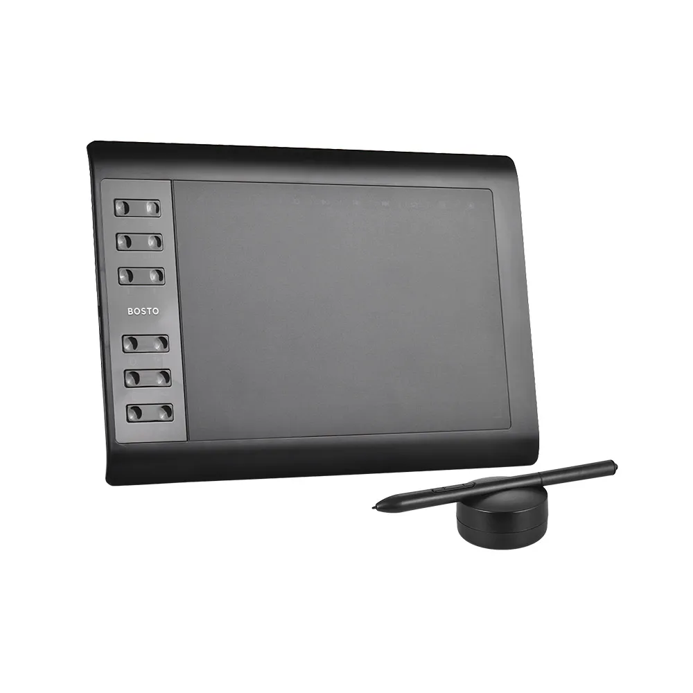 Bosto 1060 Plus цифровой графический анимационный планшет с 8192 уровнем чувствительности к давлению с беспроводным стилусом без аккумулятора