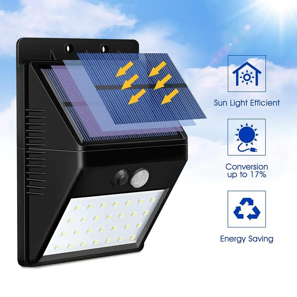 BRELONG 20LED Сплит солнечный светильник Открытый водонепроницаемый датчик движения настенный светильник с автоматическим вкл/выкл сад палуба двор сад