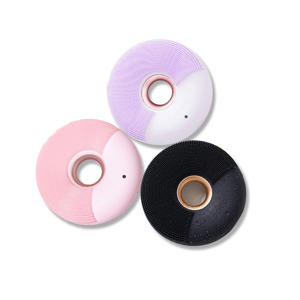 DOCO Electric Face Cleansing Brush Ultrasonic Skin Scrubber Silicone