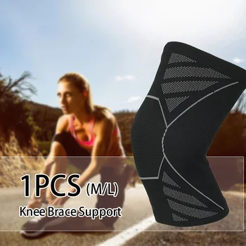 M/L Kniebrace Ondersteuning Zachte Elleboog Pads Ademend Elastische Weven Sport Nylon Gebreide Knieën Pad Stabilizer Veiligheid Accessoires M/L Kniebrace Ondersteuning Zachte Elleboog Pads Ademend Elastische Weven Sport Nylon Gebreide Knieën Pad Stabilizer Veiligheid Accessoires