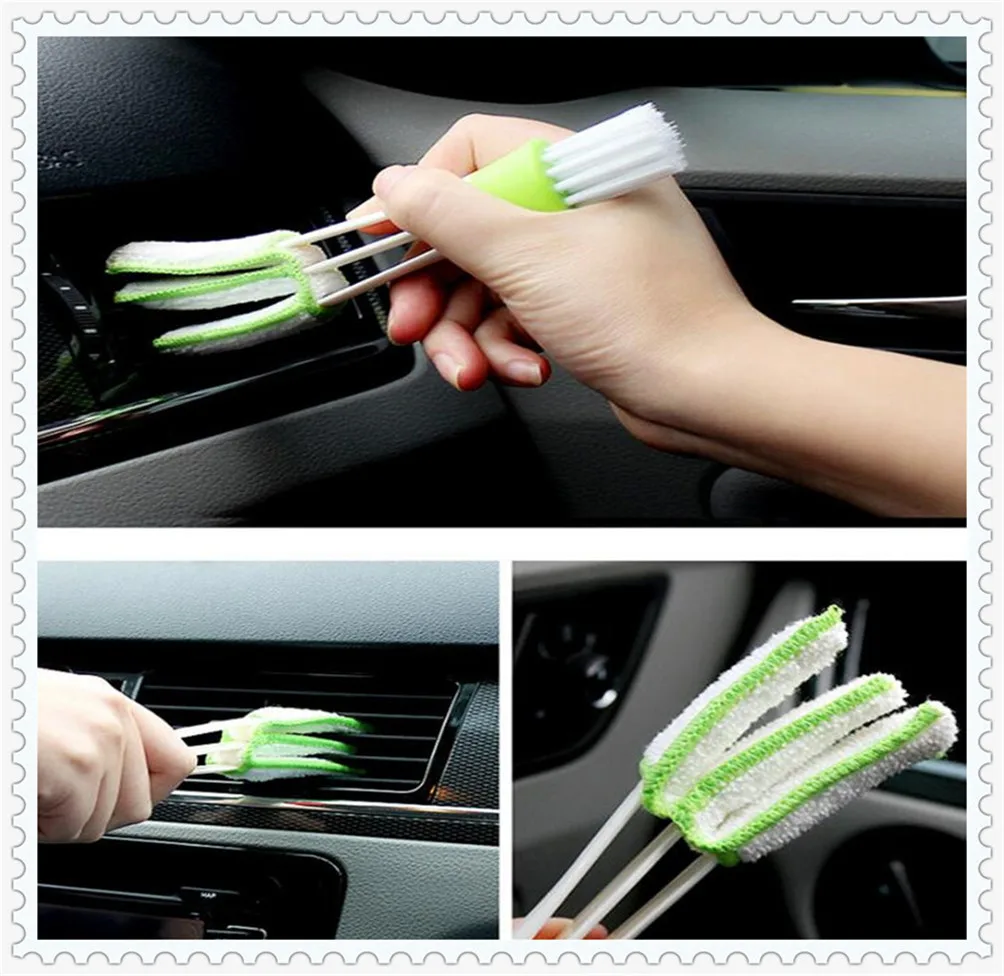 2In1 Green Car Cleaner Brush Vent Tapparelle Per Vw Eupovan Golf 1997 2009 Polo Rassat 2005 1996 Subaru