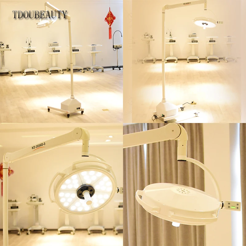 Подвижная напольная хирургическая бестеневая лампа TDOUBEAUTY Super 108 ВТ для домашних