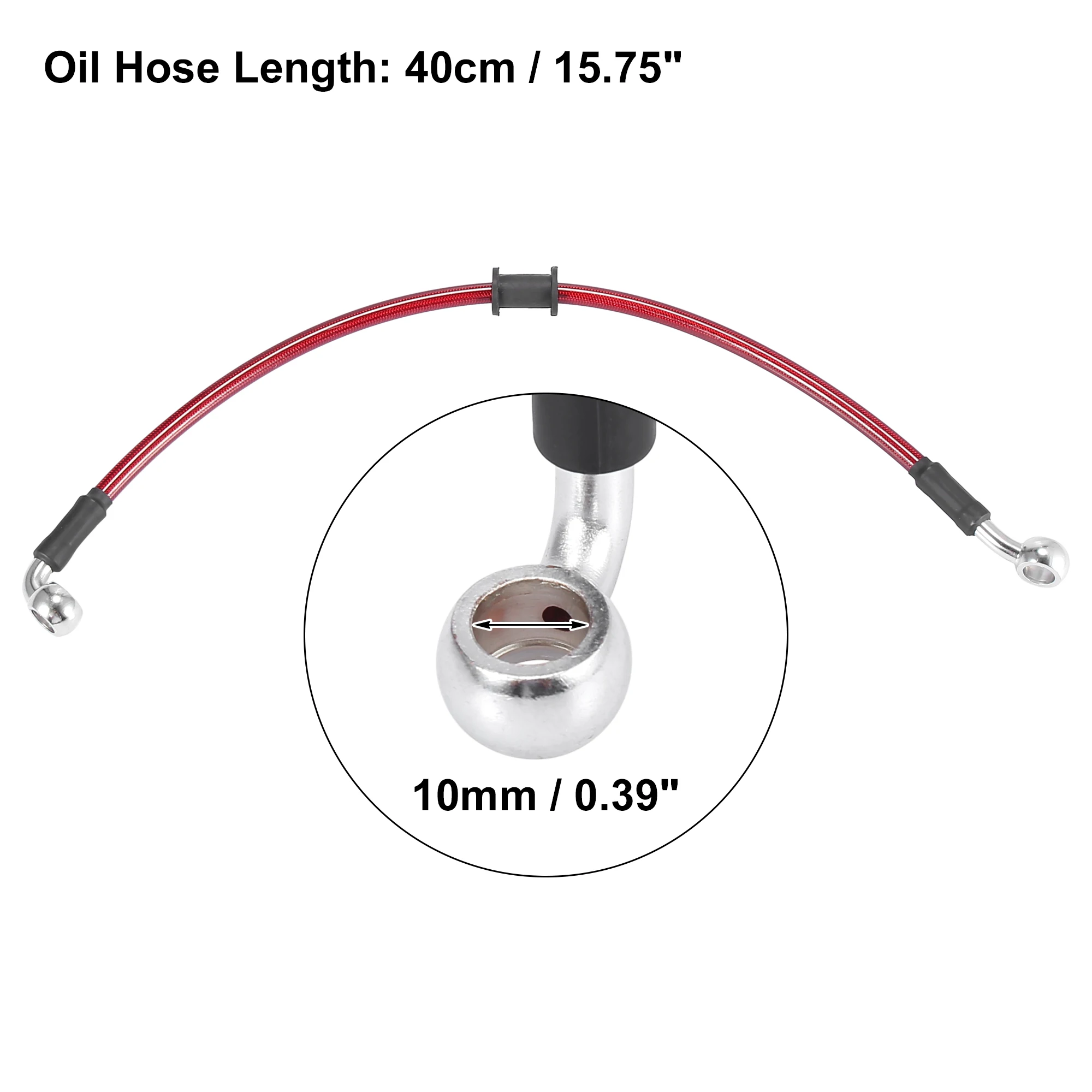 Produktbild von Motoforti Bremsleitung 40cm - Universal Für Motorrad & ATV