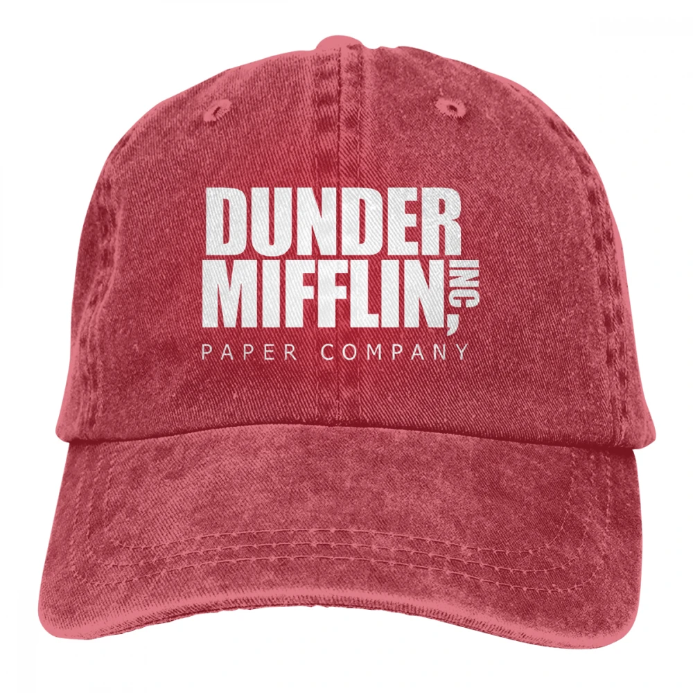 Duder Mifflin paper Casquette черные унисекс Мужские Женские джинсовые бейсболка с ремешком кепки Регулируемая шляпа для гольфа папа