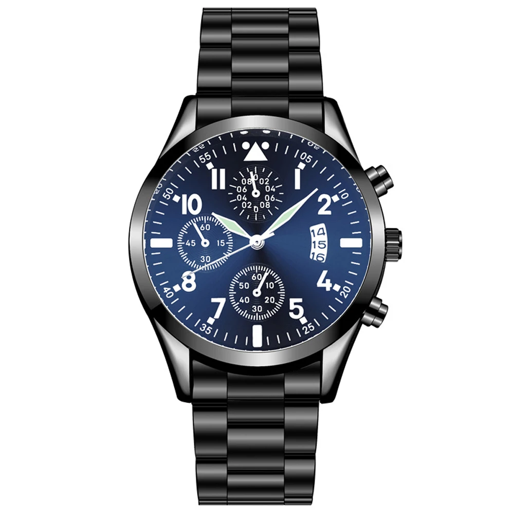 Quartz Wristwatch Luminous HEZHUKEJI Men's Watches Classic Calendar Mens Business Steel Watch Relogio Masculino Popular Saati Ho afbeelding