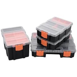 Organizadores de piezas y Hardware, caja de herramientas de 4 piezas, organizador de piezas pequeñas de compartimiento, caja de herramientas de almacenamiento versátil y duradera