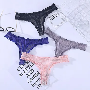 

Sexy Mesh Dot Underwear Woman Sexy T-back G-String Female Seamless Thongs Mesh Transparent Panties