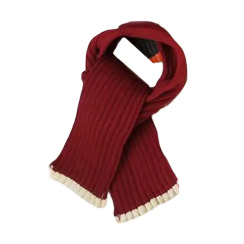 2 Pcs/set Children Wool Hat Scarf Suit Autumn Winter Boys Girls Knit Cap Scarves NEW