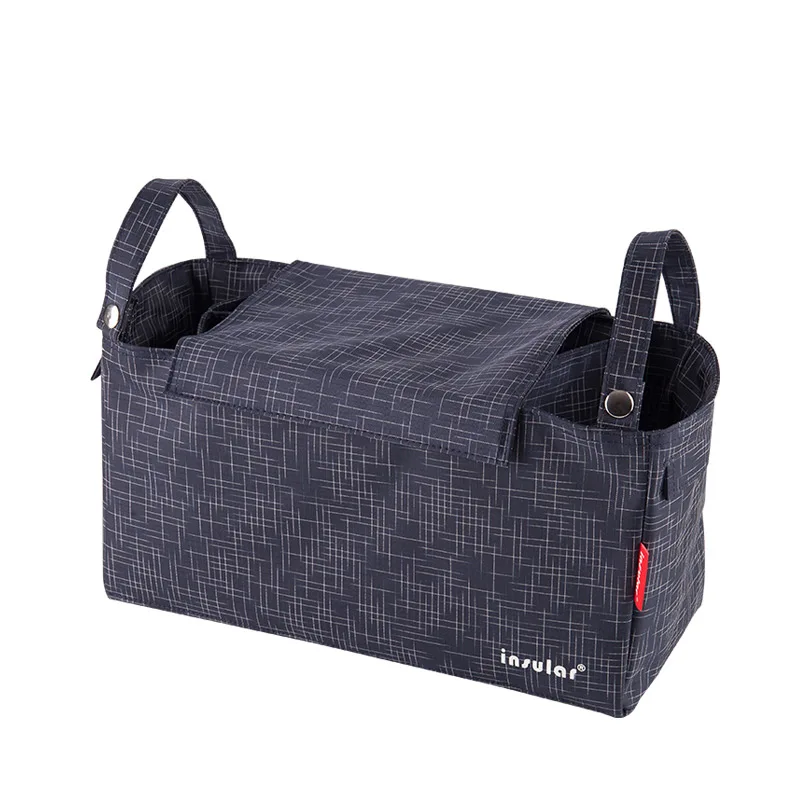 Многофункциональная сумка для мамы, детская Автомобильная сумка на колесах, товары для матери и ребенка, водонепроницаемая нейлоновая сумка для мамы+ уход за ребенком - Цвет: Черный