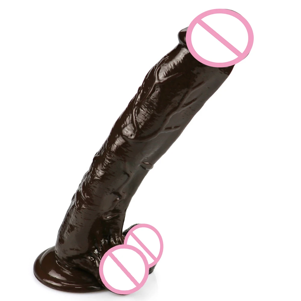 26*4.5cm Large Consolador Thick Dick Black Dildo Huge Big Cock Dick  Realistic Penis Sex Toy For Women Erotic Insert Sex Products - Dildos -  AliExpress