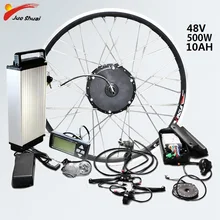 Комплект для переоборудования электрического велосипеда 48 в 500 Вт 10AH с батареей ступицы двигателя колеса Ebike Набор для электровелосипеда комплект Bicicleta электродвигатель