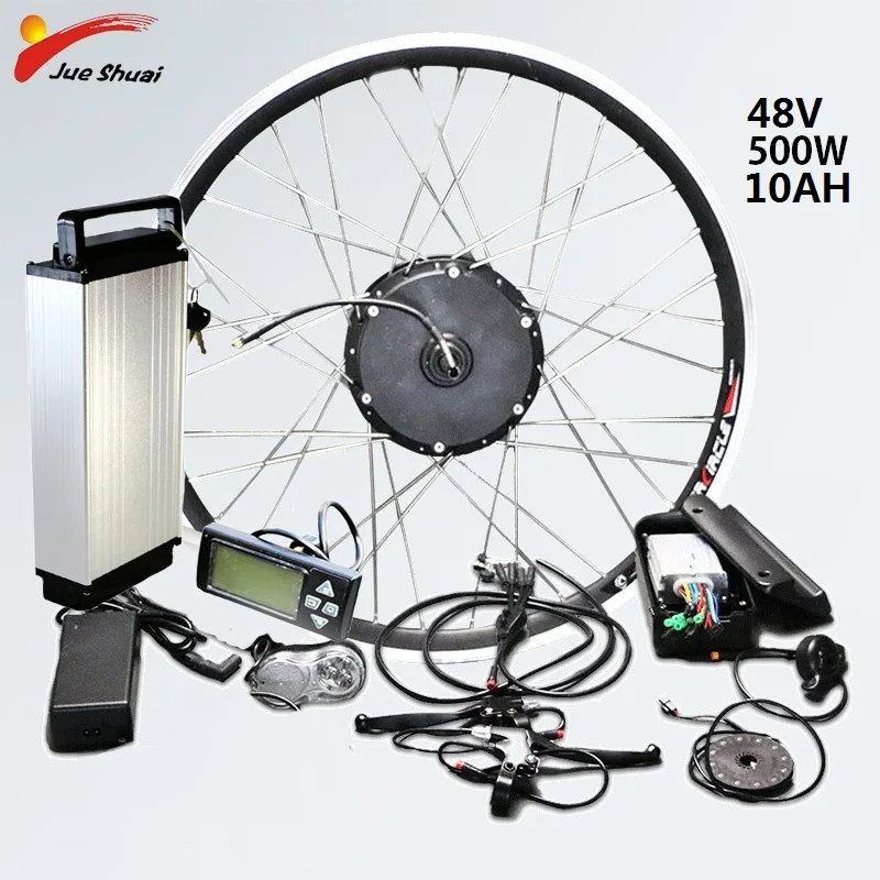 

Electric Bike Conversion Kit 48V 500W 10AH with Battery Hub Motor Wheel Ebike conversion kit ebike kit Bicicleta Electrica Motor