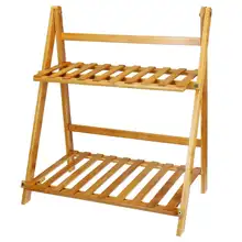 2 слоя складные горшки для растений и цветов стойки полки для балкона гостиной сада патио