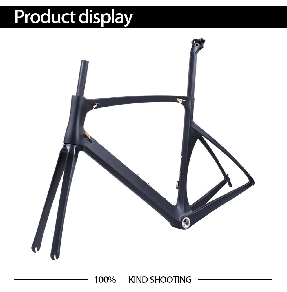 Cheap BXT Carbon Road Frame 700C V brakes Di2 Mechanical UD matte glossy cycling race bicycle frameset Free shipping 16