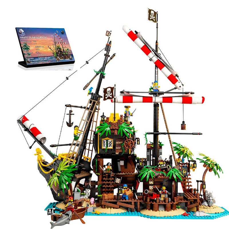 

in stock Ideas Lepining Pirates Of Barracuda Bay 21322 Ship Blocks Bricks Lepinblocks Blocks Toys Kids Birthday Gift