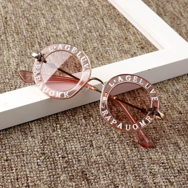 New Infant Kids Baby Girls Boys Fashion Sunglasses Letter Solid Hot Sun Glasses 7 Colors