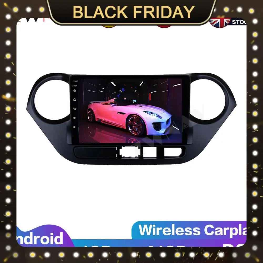 

Android 10 IPS Screen PX6 DSP For Hyundai Grand I10 2018 2019 Car No DVD GPS Multimedia Player Head Unit Radio Audio Stereo