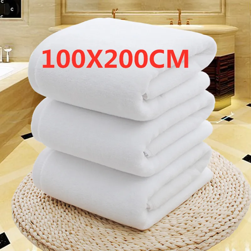 Полотенца 100x200 см для бассейна большие полотенца из 100% хлопка белые легкие и