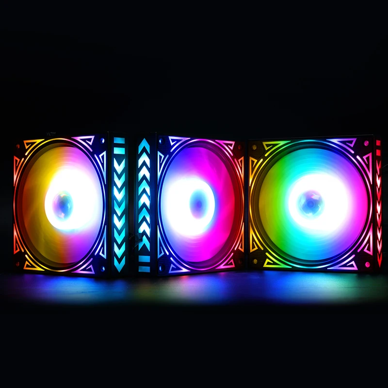 PC fan 12cm RGB cooling fan RGB Adjust LED Fan Speed amazing quiet colorful led computer case For water chestnut chassis Fan PC fan 12cm RGB cooling fan RGB Adjust LED Fan Speed amazing quiet colorful led computer case For water chestnut chassis Fan